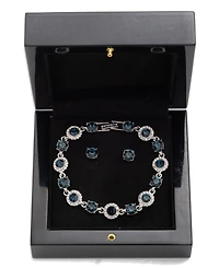 Givenchy Crystal Stone Bracelet and Stud Earrings Set
