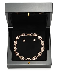 Givenchy 2-Pc. Set Stone & Crystal Link Bracelet Stud Earrings