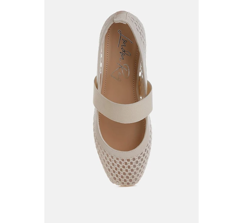 London Rag Nayela Mid-Foot Strap Ballerinas Women