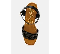 London Rag Emelda Chain Link Detail Wedge Sandals Women