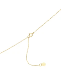 Cubic Zirconia Fluted Texture Heart Pendant Necklace in 14k Gold-Plated Sterling Silver, 16" + 2" extender
