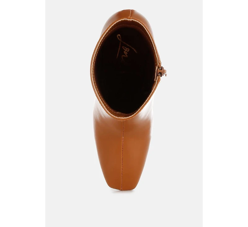 Bruna Square Toe Ankle Boots Women