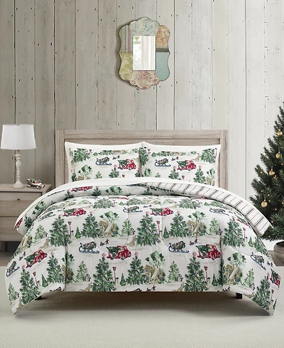Sunham Snow Day Stripe 3-Pc. Comforter Sets