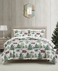 Sunham Snow Day Stripe 3-Pc. Comforter Sets