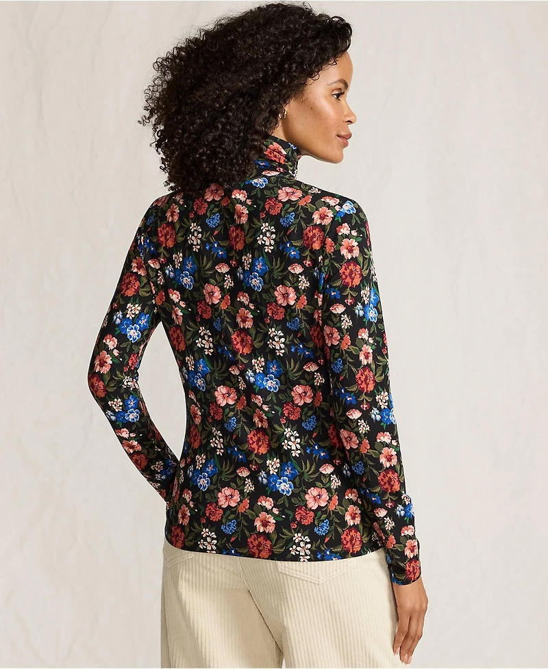 Lands' End Lightweight Jersey Long Sleeve Turtleneck