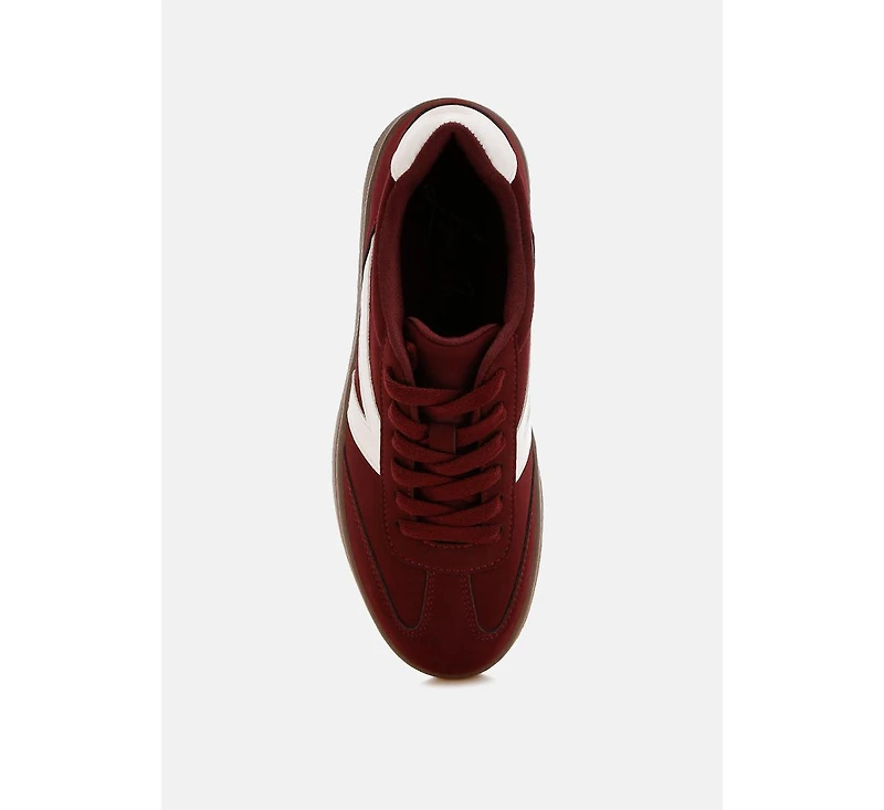 London Rag Zoomer Contrasting Patchwork Chunky Sneakers Women