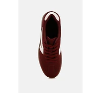 London Rag Zoomer Contrasting Patchwork Chunky Sneakers Women