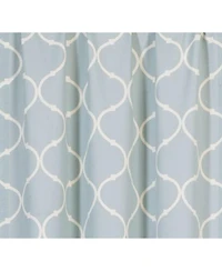 GoodGram Luxurious Turquoise Geometric Shabby 3 Piece Kitchen Curtain Tier & Valance Set