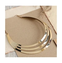 Sohi Women's Lined Statement Necklace