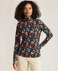 Lands' End Tall Lightweight Jersey Long Sleeve Turtleneck