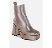 London Rag Poulin Faux Leather Chelsea Boots Women