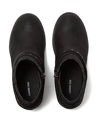 Lands' End Little Girls Shimmer Zip Up Western Booties