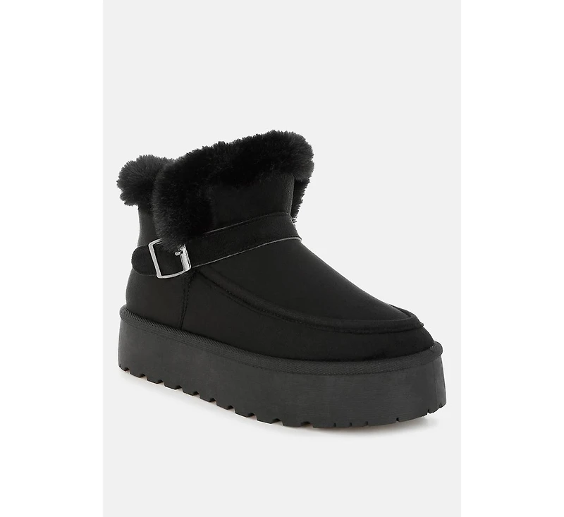 London Rag Linka Pin Buckle Detail Snow Boots Women