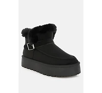 London Rag Linka Pin Buckle Detail Snow Boots Women