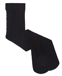 MeMoi Girls Multi-Chevron Drop-Stitch Textured Cotton Blend Sweater Tights