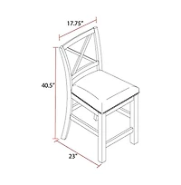 Parker House Furniture Lodge Dining Upholstered Counter Chair Two Pack