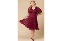 Kiyonna Plus Camille Lace Cocktail Dress