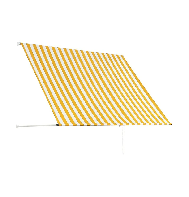 vidaXL Awning Yellow and White