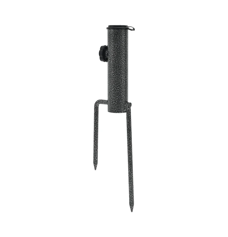 vidaXL Parasol Stands with Spikes 2 pcs 3.5"x13.8" Galvanized Steel