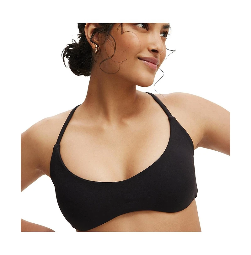 Cotton On Women's Active Ultra Soft Minimal Strappy Crop