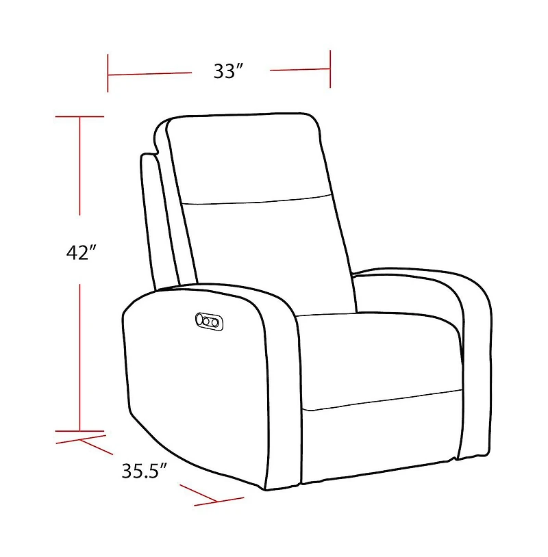 Parker Living Thriller - Natural Beauty Grey Power Swivel Glider Recliner