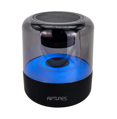 Riptunes 360° Bluetooth Speaker, 6-Color Led Ambient Lights, Usb/microSD/Aux Playback