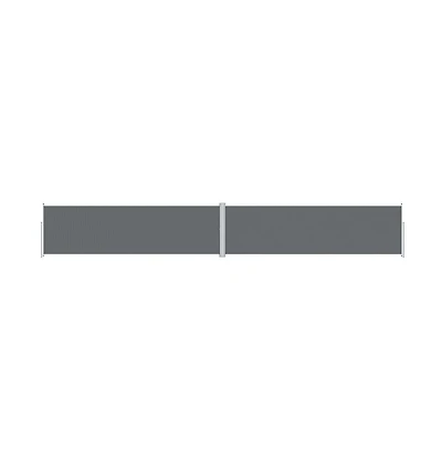vidaXL Side Awning Anthracite Polyester with Pu coating, Steel, Aluminum