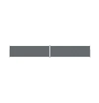vidaXL Side Awning Anthracite Polyester with Pu coating, Steel, Aluminum