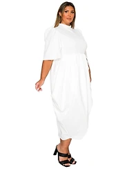 L I V D Plus Aesira Tulip Hem Pocket Dress