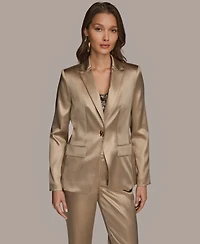 Donna Karan New York Women's Novelty One-Button Blazer