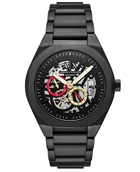 Armani Exchange Men's Sync Automatic Black Stainless Steel Watch, 44mm