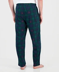 Nautica Men's Fleece Plaid Drawstring Pajama Pants