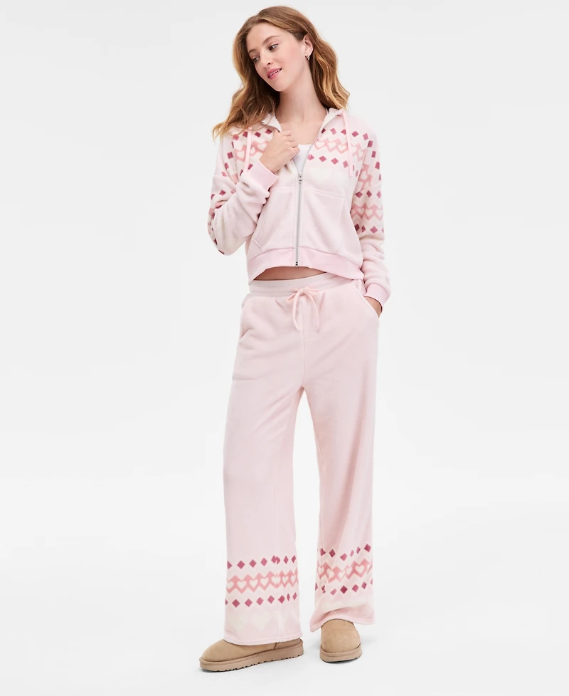 Sincerely Jules Juniors' Cozy Cropped Full-Zip Hoodie