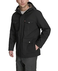 Levi's Men's Field Parka with Plaid Lining Jacket