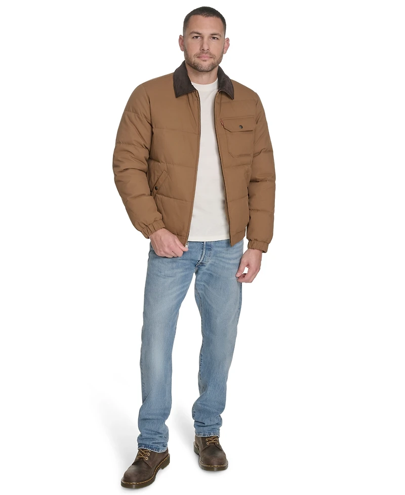 Levi's Men's Quilted Corduroy Collar Depot Jacket