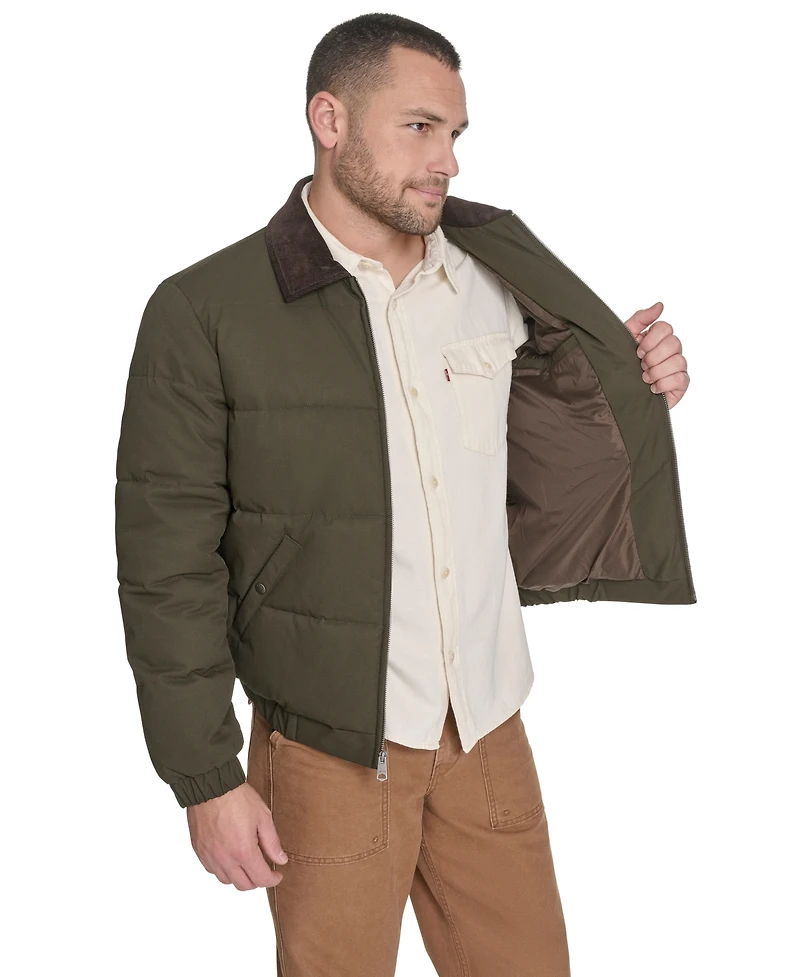 Levi's Men's Quilted Corduroy Collar Depot Jacket