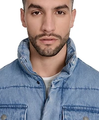 Levi's Men's Denim Quilted Puffer Jacket