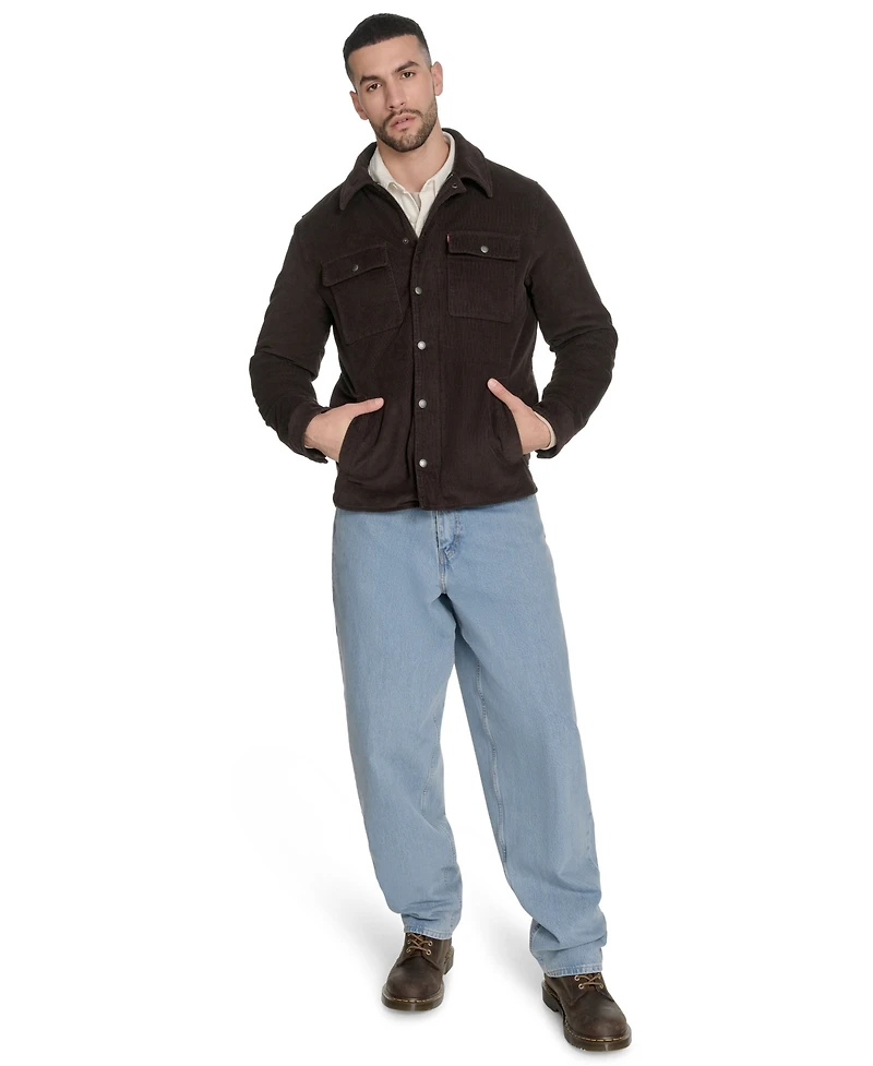 Levi's Men's Corduroy Plaid Lining Shirt Jacket