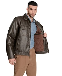 Levi's Men's Faux Leather Trucker Jacket