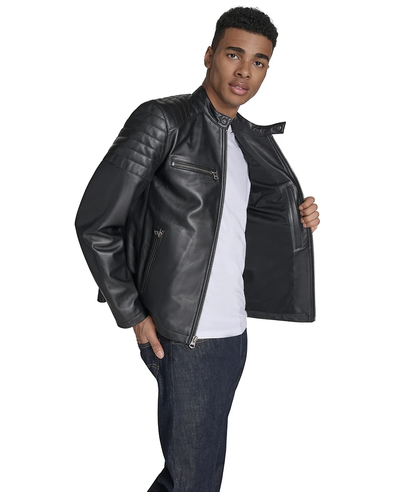 Levi's Men's Leather Racer Jacket