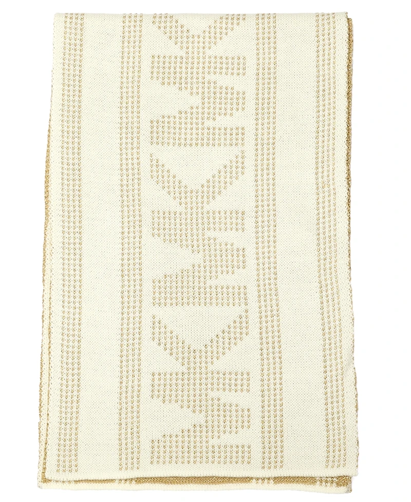 Michael Michael Kors Women's Signature 2-Piece Mk Sport Tape Cuff Beanie and Scarf Set
