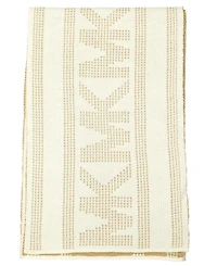 Michael Michael Kors Women's Signature 2-Piece Mk Sport Tape Cuff Beanie and Scarf Set