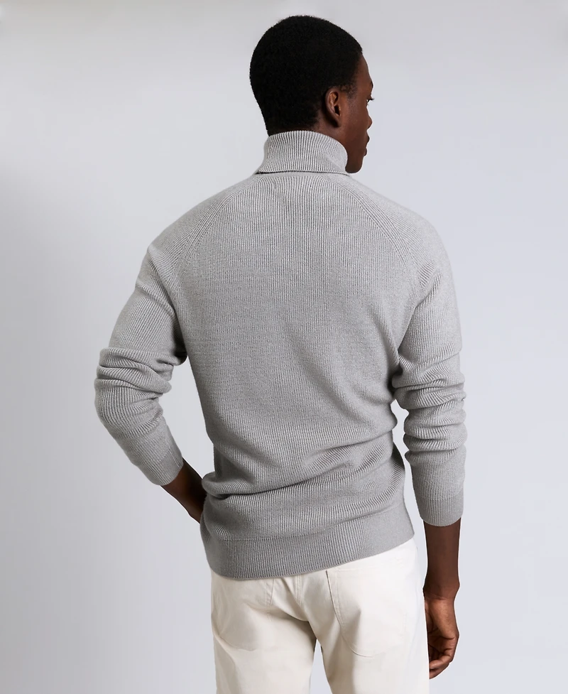 Kenneth Cole Men's Fold Over Turtleneck Sweater