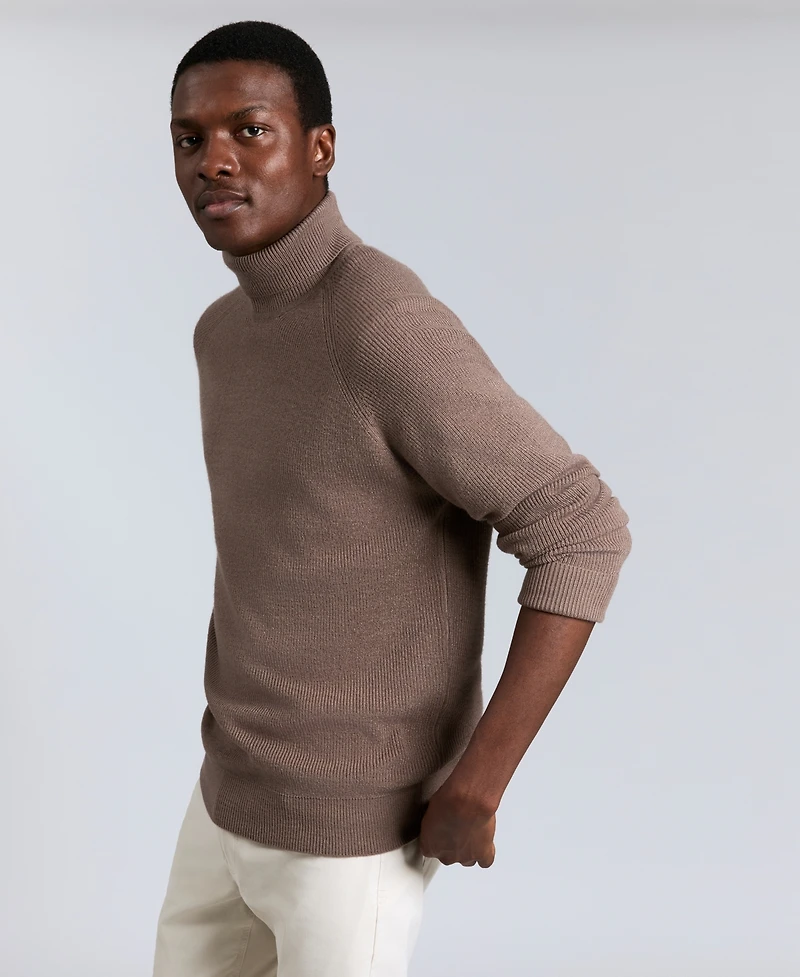 Kenneth Cole Men's Fold Over Turtleneck Sweater