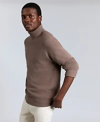 Kenneth Cole Men's Fold Over Turtleneck Sweater