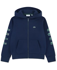 Lacoste Boys 8-20 Graphic Logo Print Full-Zip Hoodie