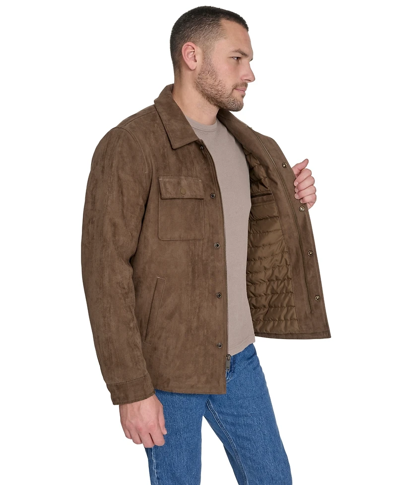 Dockers Men's Microsuede Shirt Jacket