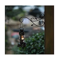 Gardenised Decorative Metal Wall Mounted Hook for Hanging Plants, Bracket Hanger Flower Pot Holder, 2 Pack