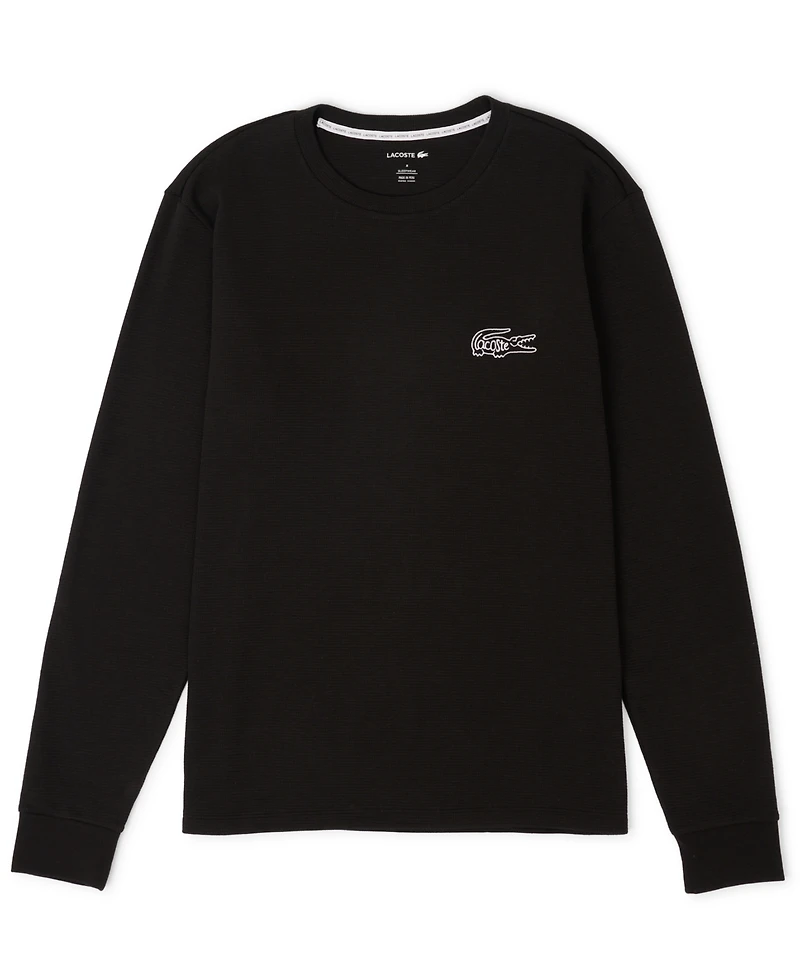 Lacoste Men's Small Croc Thermal Long Sleeve T-Shirt