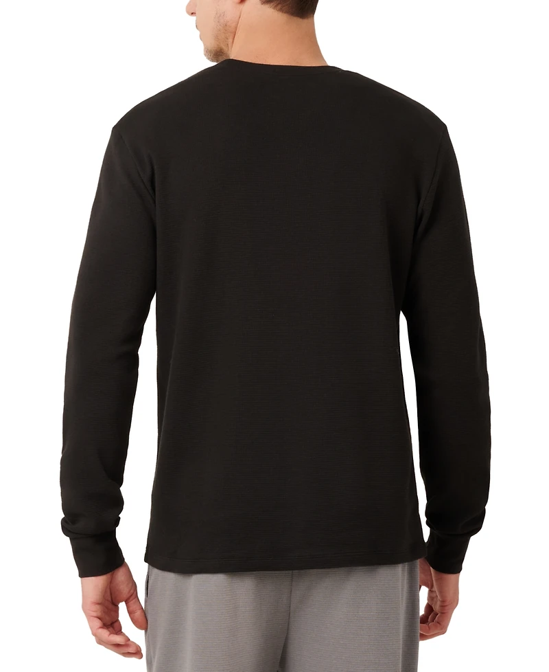 Lacoste Men's Small Croc Thermal Long Sleeve T-Shirt